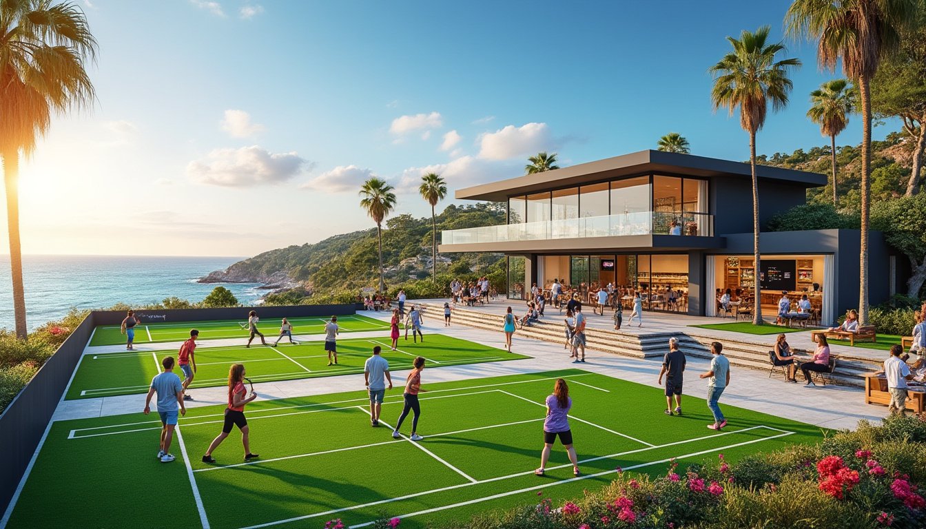 découvrez le tout nouveau complexe de padel qui vient d'ouvrir près de granville ! profitez d'installations de qualité, de cours pour tous les niveaux et d'une ambiance conviviale. rejoignez-nous pour jouer et vous divertir !