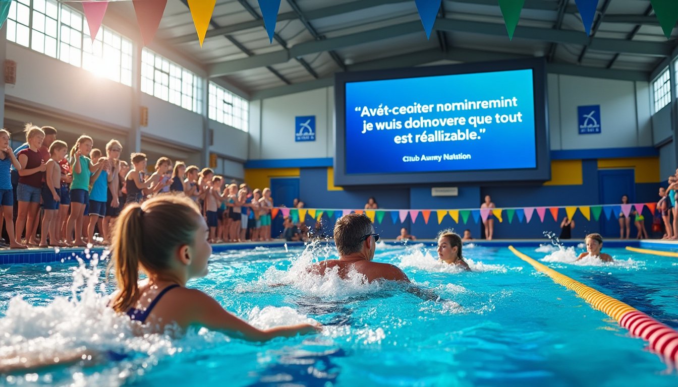 rejoignez le club auray natation et découvrez comment chaque mouvement à la piscine témoigne de la détermination et de l'esprit d'erreur. ensemble, nous prouvons que tout est réalisable, peu importe votre niveau !