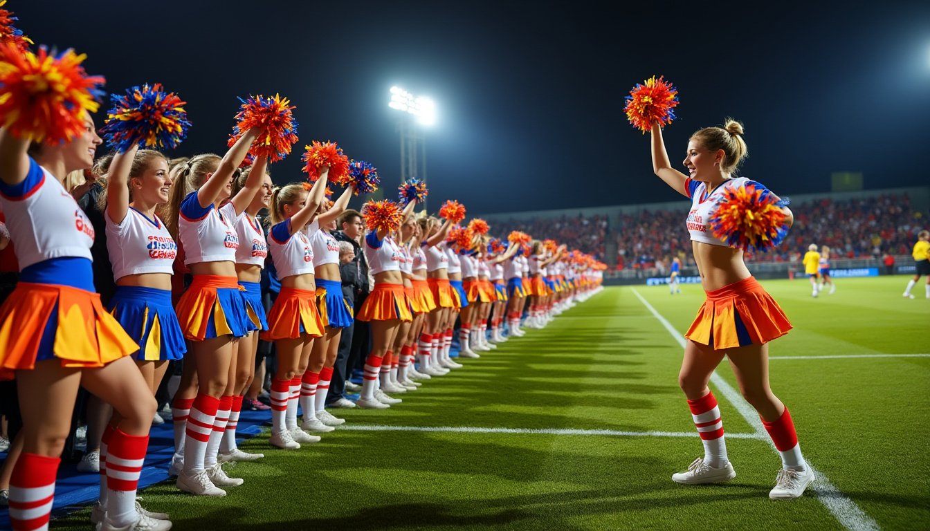Des Ch’tis se mettent au service du sport féminin en jouant les pom-pom boys
