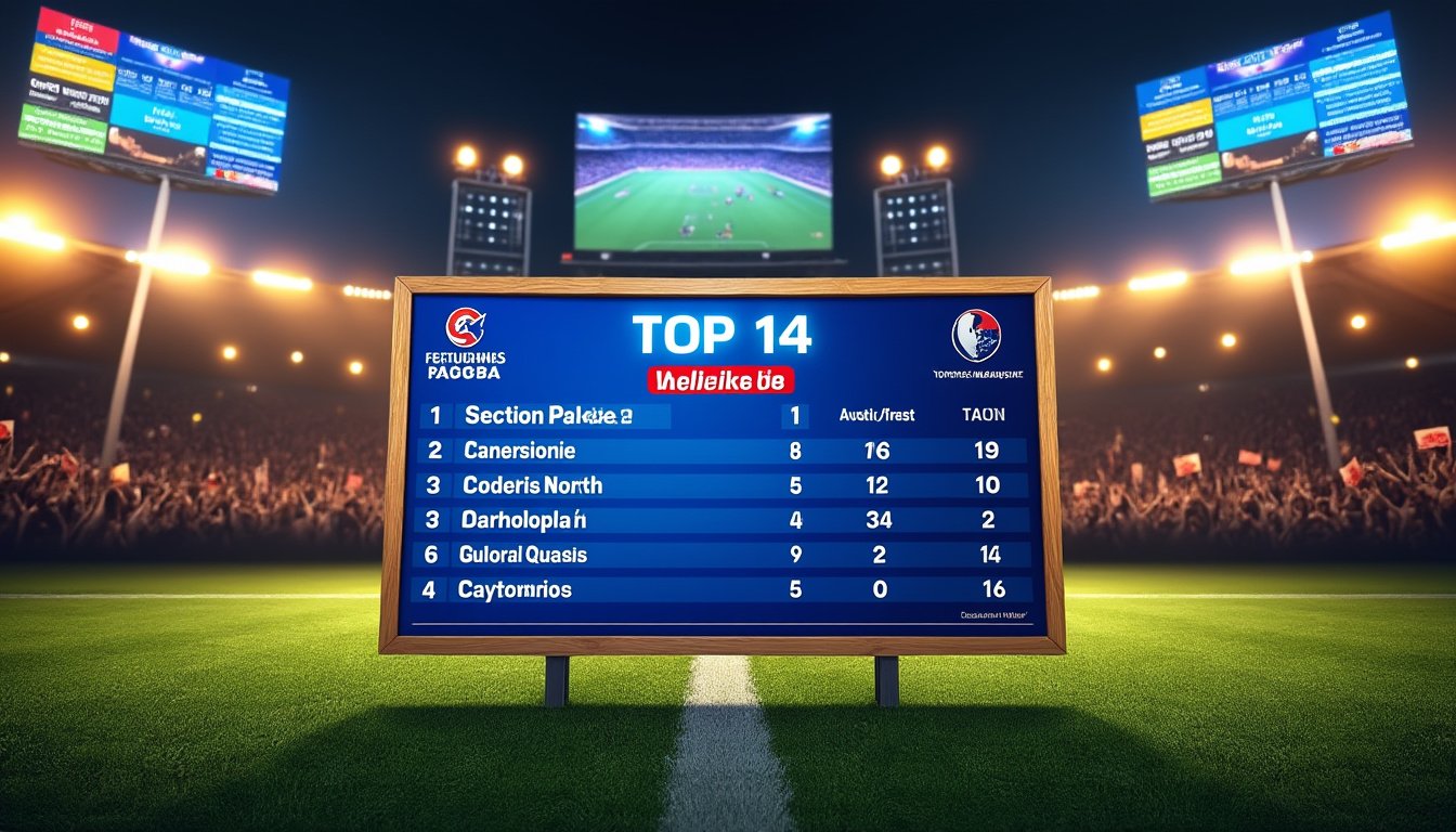 découvrez dans cet article le classement actuel de la section paloise dans le top 14, juste avant les sept dernières journées décisives de la saison. analyse des performances, enjeux et perspectives pour l'équipe.