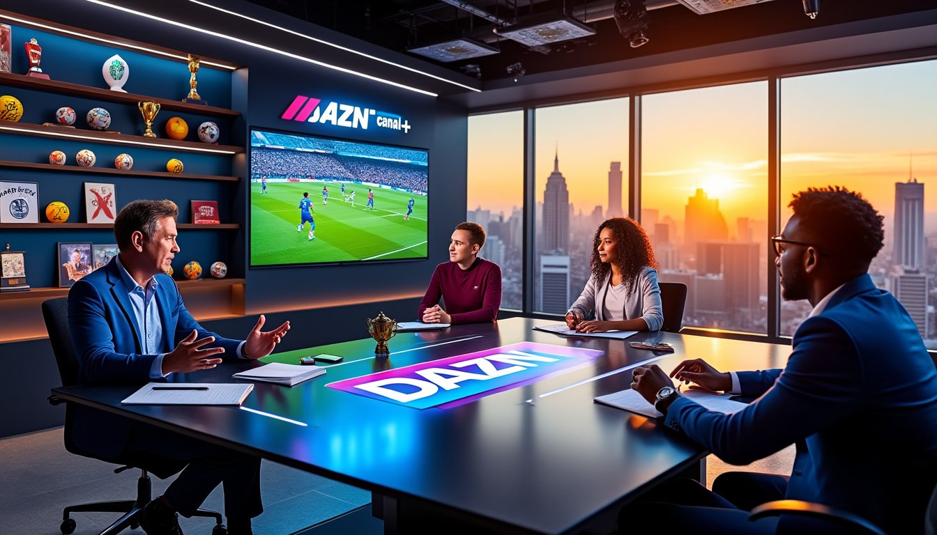 Droits TV : DAZN et Canal+ envisagés comme nouveaux distributeurs de la chaîne de la Ligue