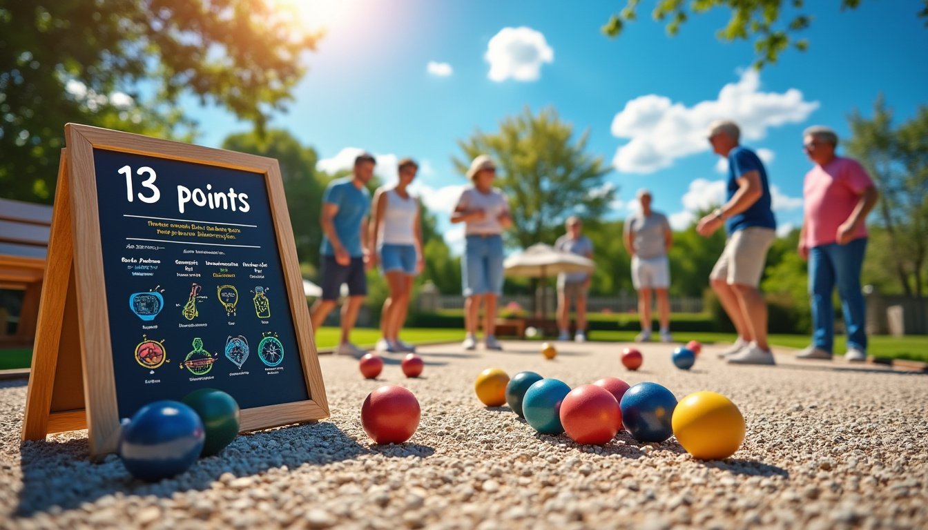 découvrez l'essence de la pétanque avec notre guide sur la règle des 13 points. apprenez les stratégies, les techniques et les conseils pour maîtriser ce jeu emblématique français et améliorer votre expérience en plein air.