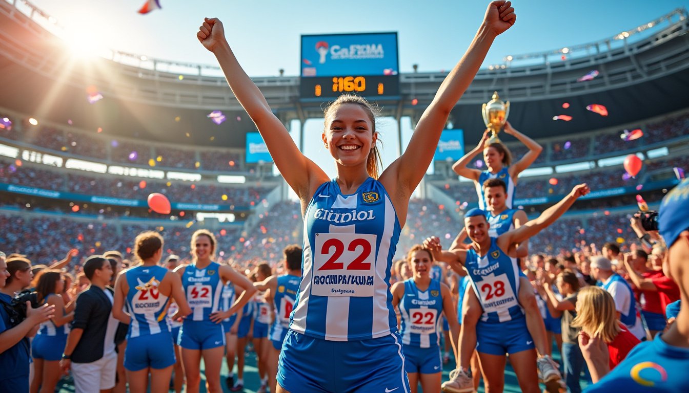 découvrez les performances remarquables de lisa van cotthem qui termine cinquième aux championnats de france, ainsi que la victoire éclatante de l'asb contre les crocos. une journée mémorable pour le sport français !