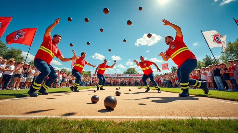 Concours départemental des sapeurs-pompiers : 28 quadrettes s’affrontent aux Avenières-Veyrins-Thuellin dans une compétition de sport-boules