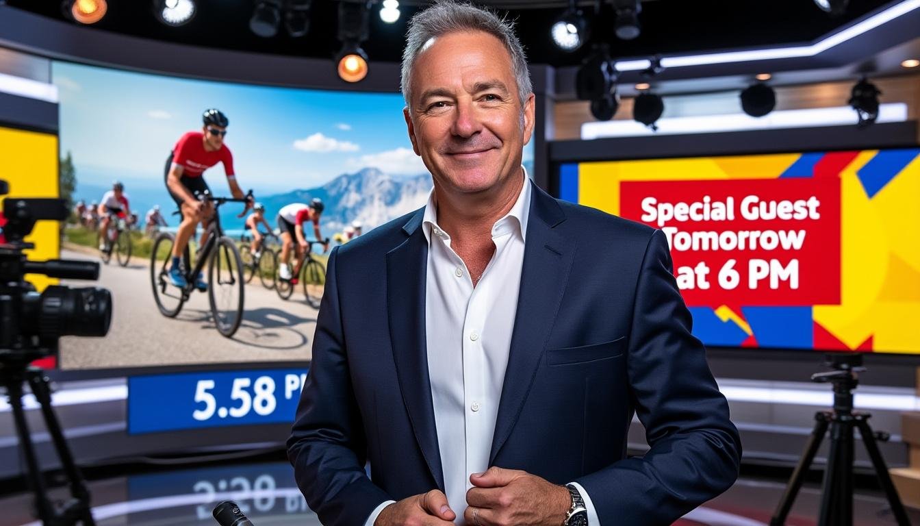 ne manquez pas l'émission sport, etc. demain à 18h où christian prudhomme, le directeur du tour de france, partagera ses insights et anecdotes passionnantes sur la célèbre compétition cycliste.