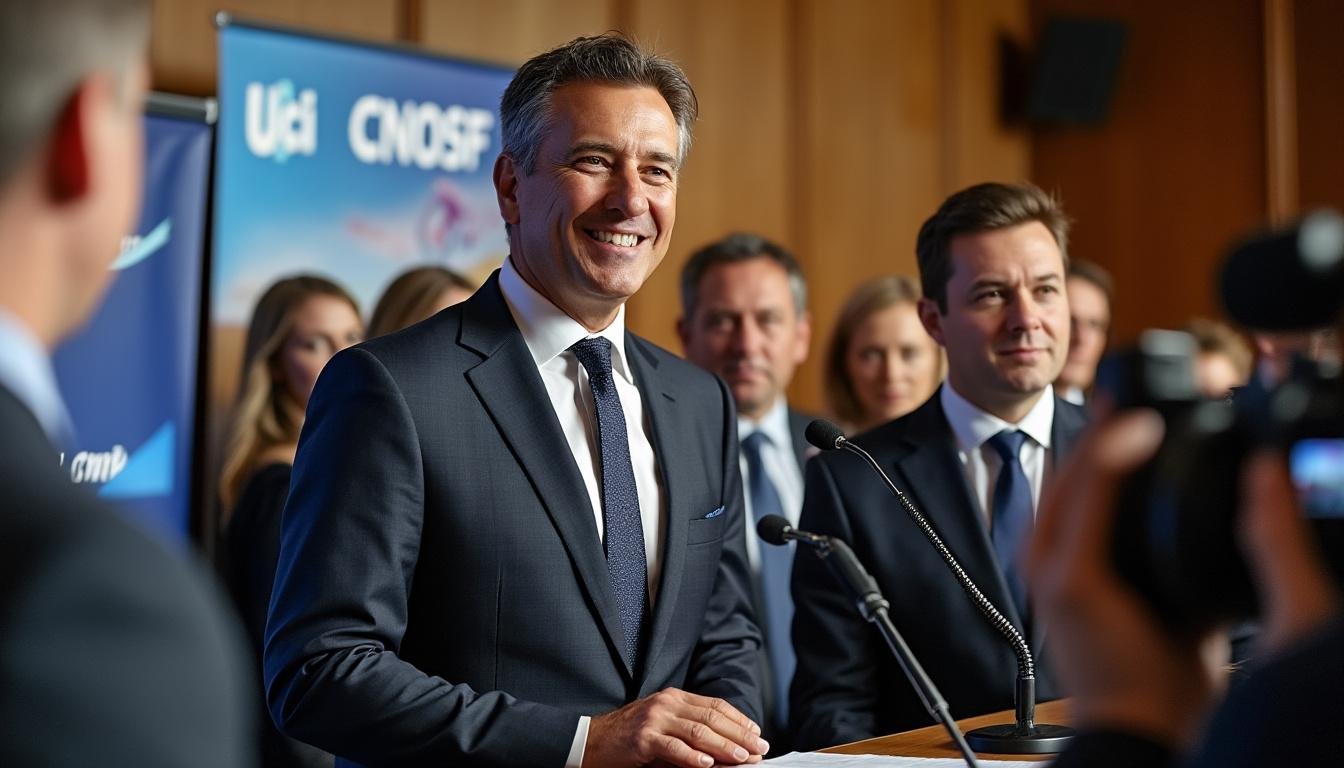 david lappartient annonce son départ de la présidence du cnosf tout en continuant d'assumer ses responsabilités au sein de l'uci, marquant ainsi une transition clé dans le paysage sportif français.
