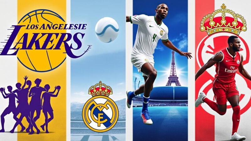 Découvrez la valeur des clubs emblématiques : Lakers, Real Madrid, PSG et Stade Toulousain en images.