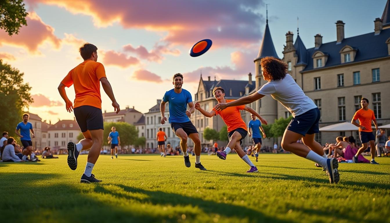 découvrez l'ultimate à fontenay-le-comte, un sport d'équipe dynamique qui favorise le fair-play et l'esprit communautaire. rejoignez-nous pour vivre des moments de convivialité et d'échange, tout en pratiquant une activité physique stimulant à la fois le corps et l'esprit.