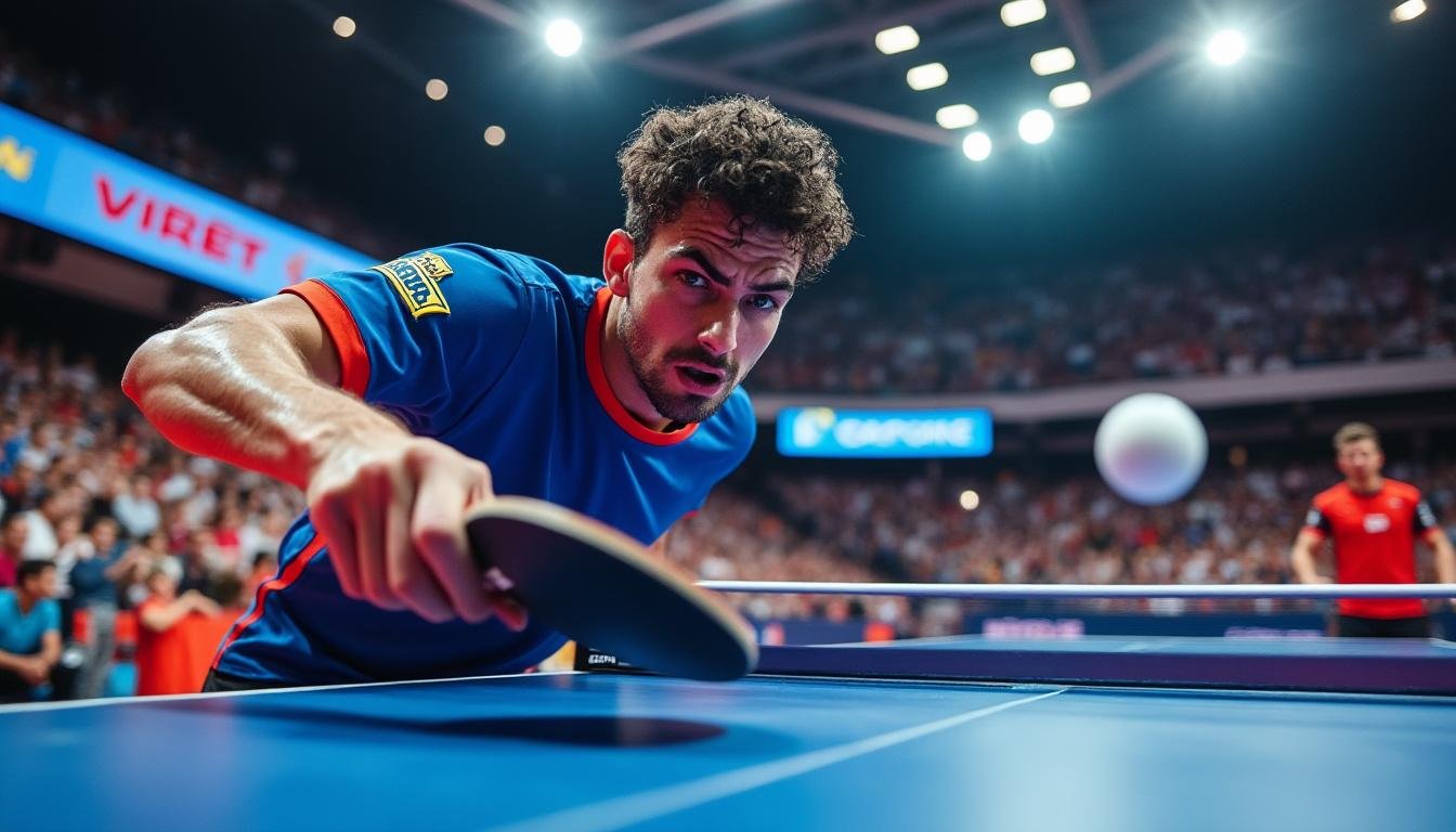 découvrez comment félix lebrun a surmonté sa frustration pour remporter une victoire palpitante contre gauzy à las vegas lors du tournoi de tennis de table. un récit inspirant sur la persévérance et l'esprit de compétition !