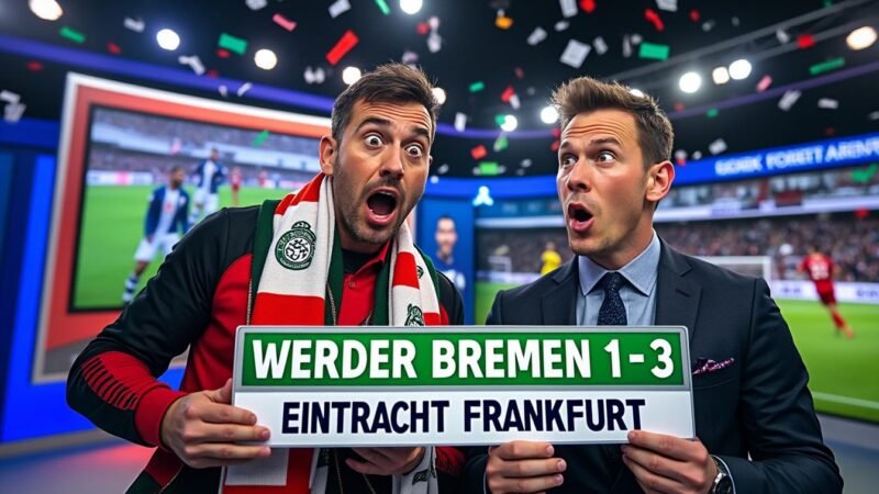 La gaffe humoristique de Sky Sport suite à la défaite surprenante du Werder Brême face à Francfort