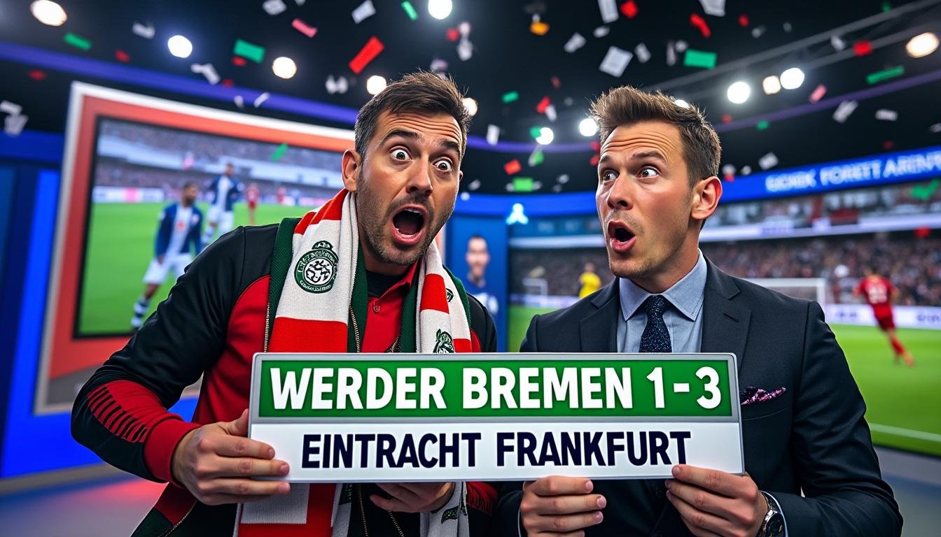 La gaffe humoristique de Sky Sport suite à la défaite surprenante du Werder Brême face à Francfort