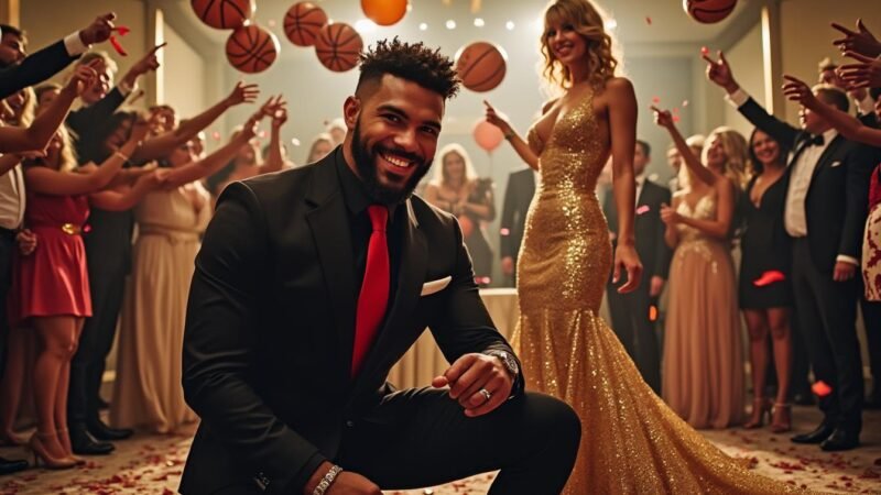 Les fiançailles de Travis Kelce et Taylor Swift : une romance qui électrise le monde du sport, du football américain à la NBA en passant par le tennis avec Swiatek