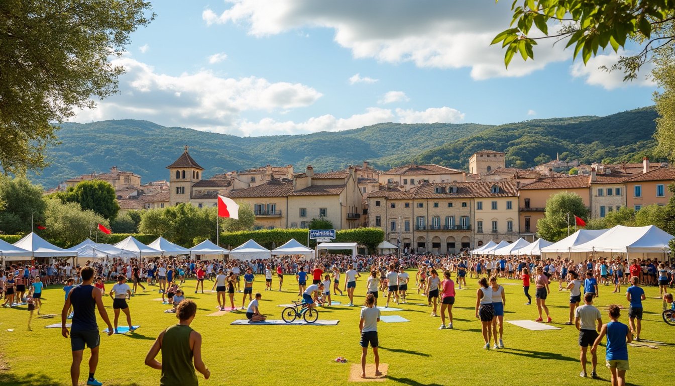 participez au salon des sports au val de l'arc à aix-en-provence, un événement dynamique mettant en lumière la passion sportive des aixois, dont la moitié pratiquent une activité physique ! découvrez toutes les disciplines, animations et clubs présents.