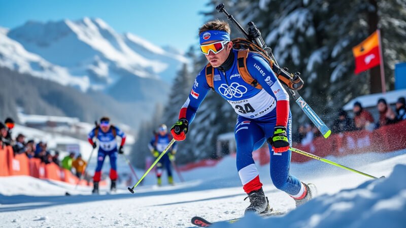 Biathlon : Martin Botet se distingue avec brio à Arçon