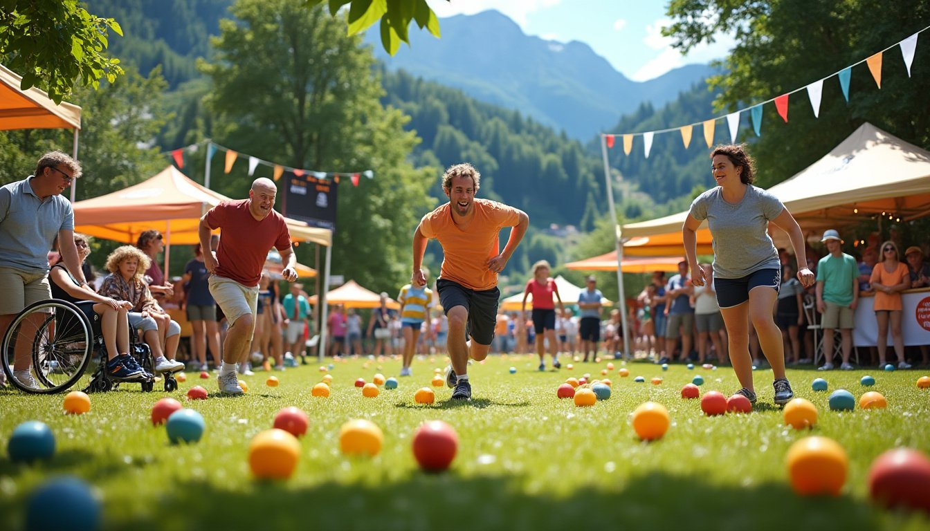 participez au tournoi de doublette en sport adapté à bourg-saint-maurice, un événement convivial qui célèbre l'inclusion et le sport pour tous. vivez une journée riche en partage et en solidarité !