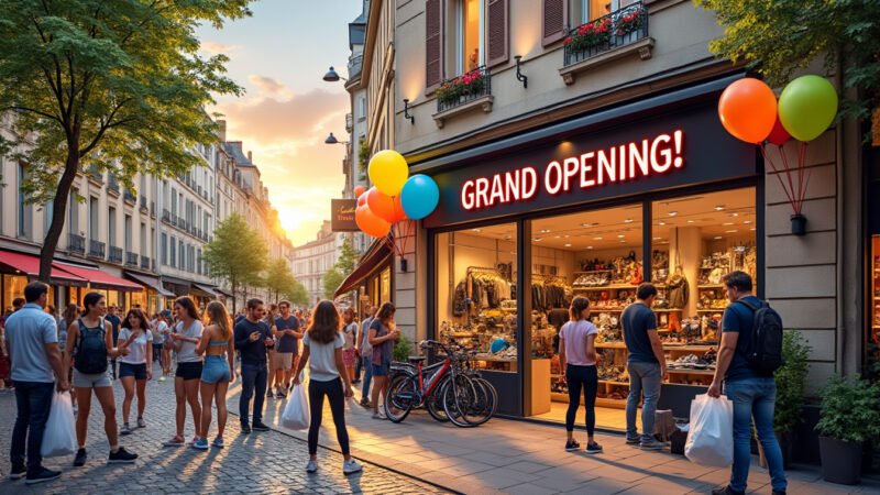 Inauguration d’une boutique sportive au cœur de la rue Goscinny à Angoulême