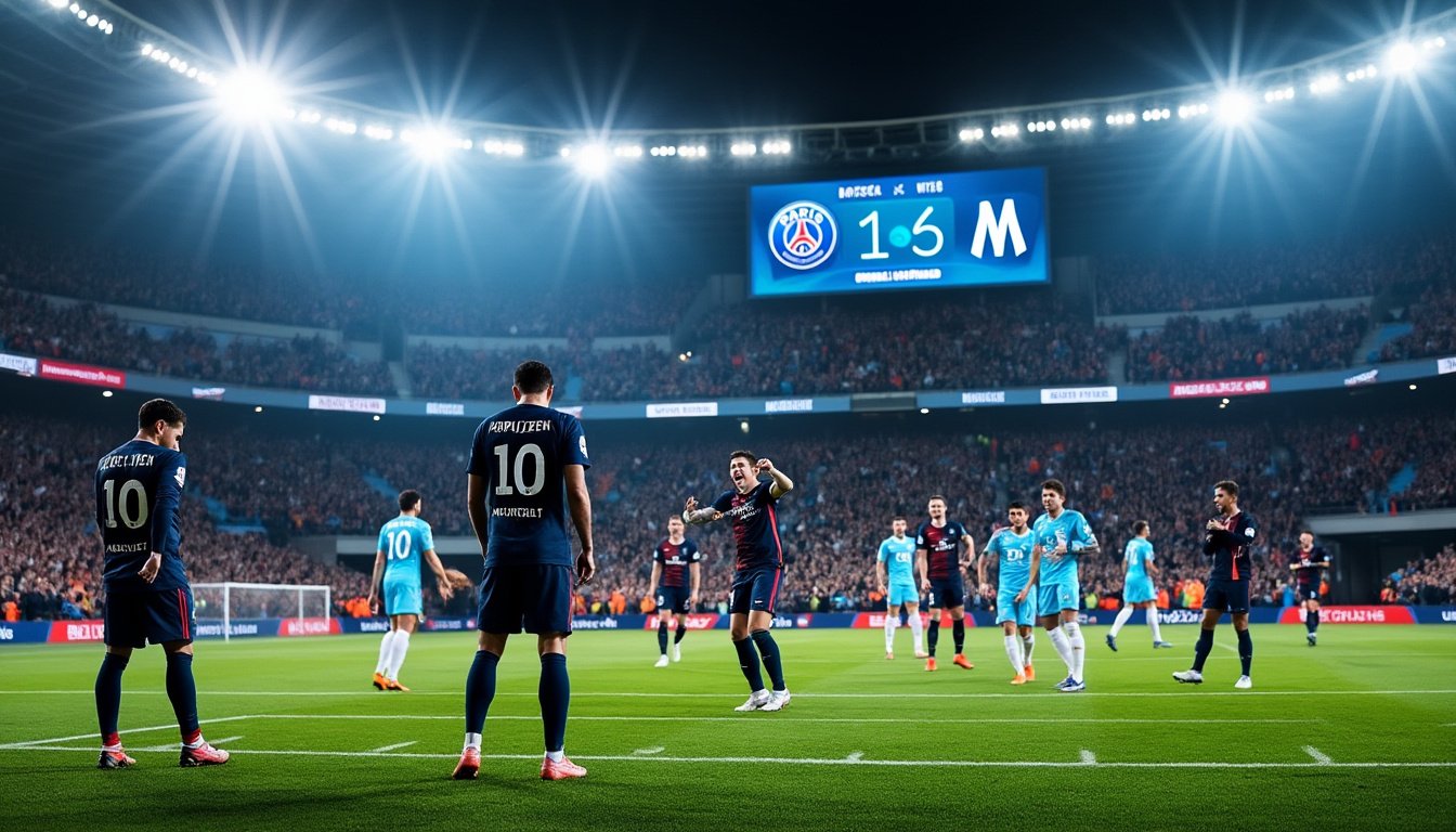 Le Paris Saint-Germain s’incline contre Marseille, un revers inédit après 14 années de domination