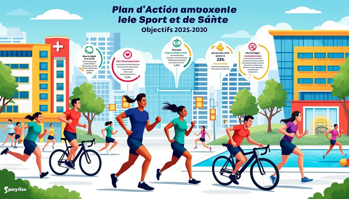 découvrez les objectifs clés du plan d'action national pour le sport et la santé 2025-2030 : promouvoir l’activité physique, améliorer la santé publique et renforcer l’inclusion à travers des initiatives sportives à l’échelle nationale.