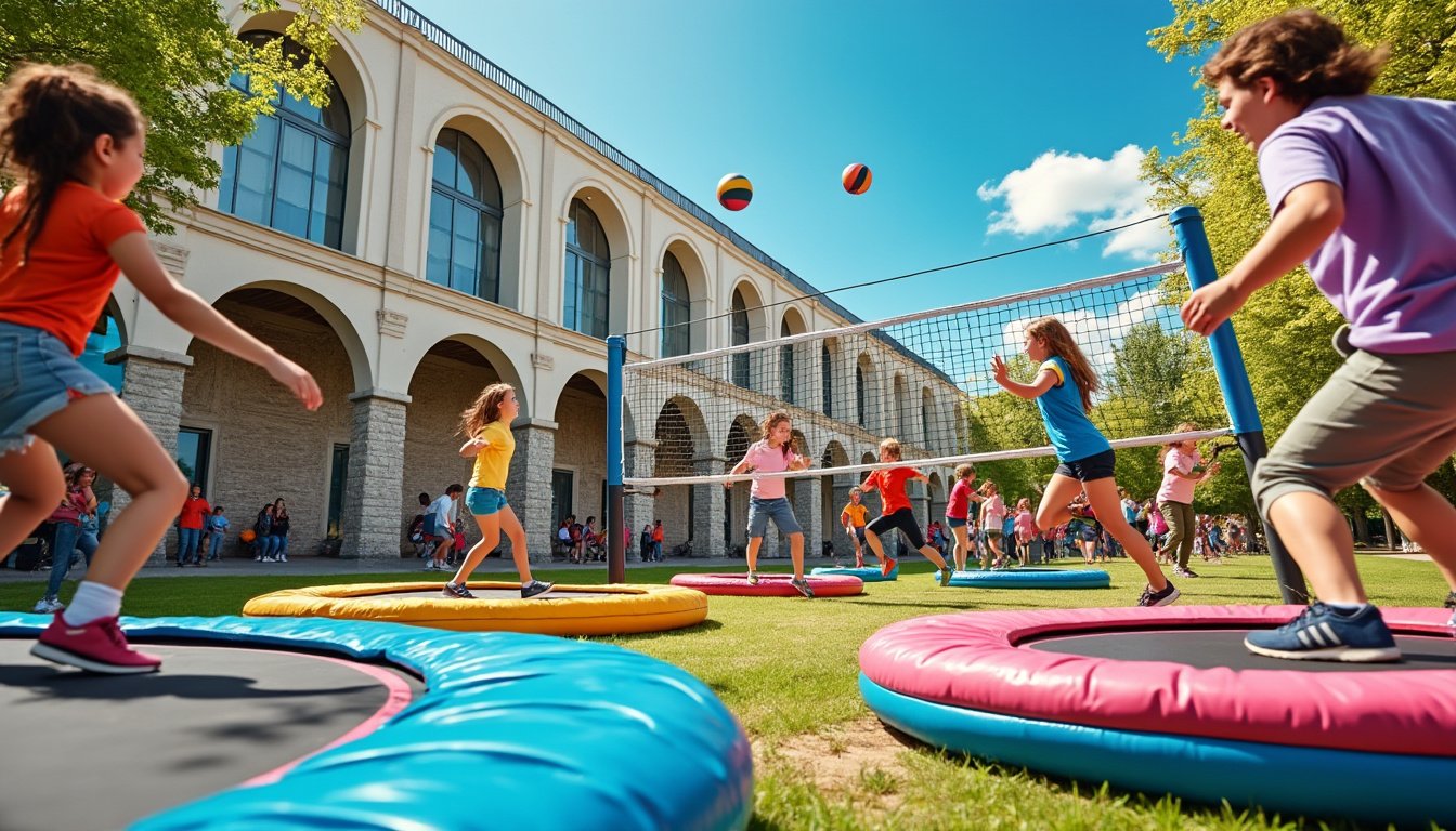 plongez dans l’univers des sports insolites en france avec le volley-trampoline et le quidditch ! découvrez une école unique où passion et originalité riment avec esprit d’équipe et amusement.