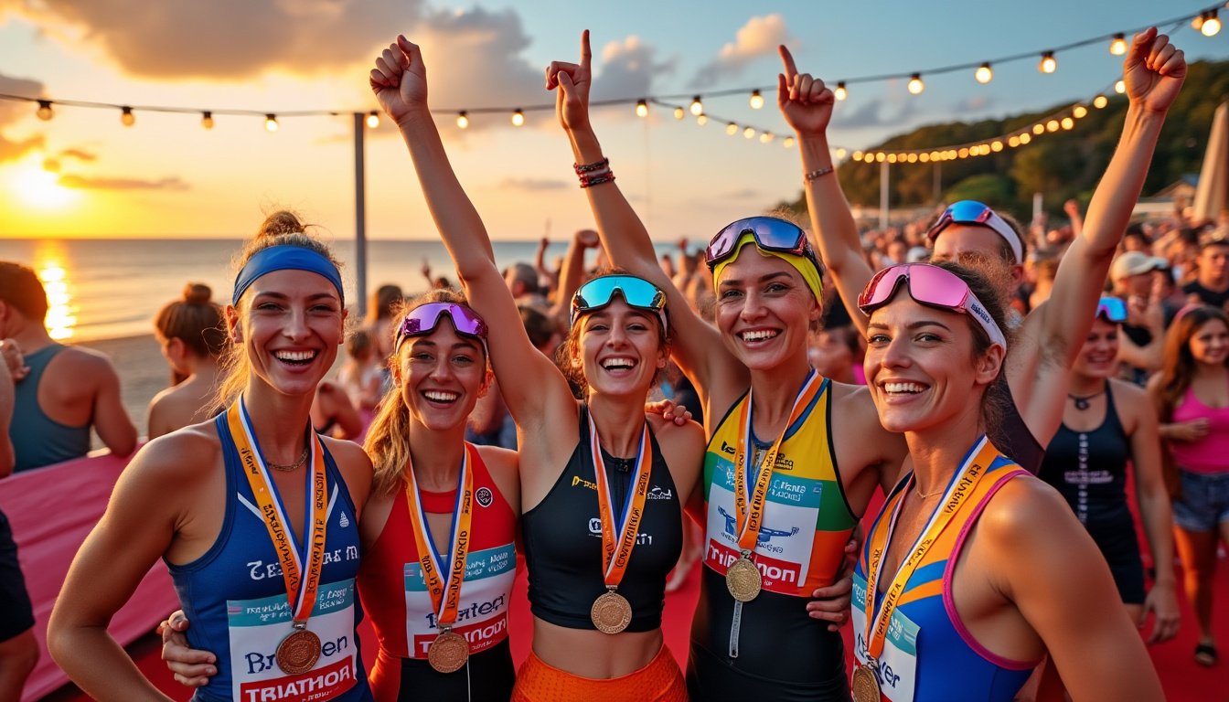 participez à une soirée exceptionnelle lors du triathlon de la baule, mettant à l'honneur les athlètes féminines du best triathlon nazairien. ambiance festive, performances inspirantes et moments inoubliables au programme !