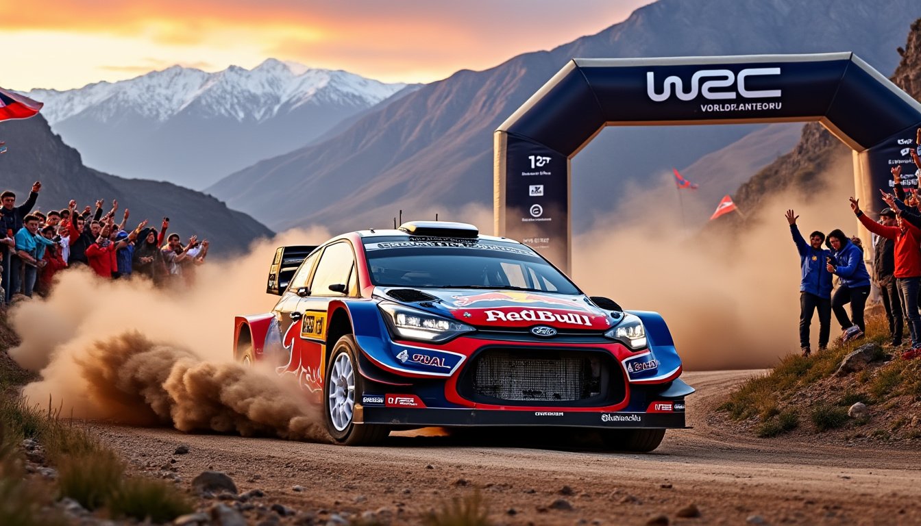sébastien ogier brille au rallye du chili et prend la tête du championnat du monde wrc. découvrez les temps forts de sa victoire et son ascension au sommet du classement mondial !