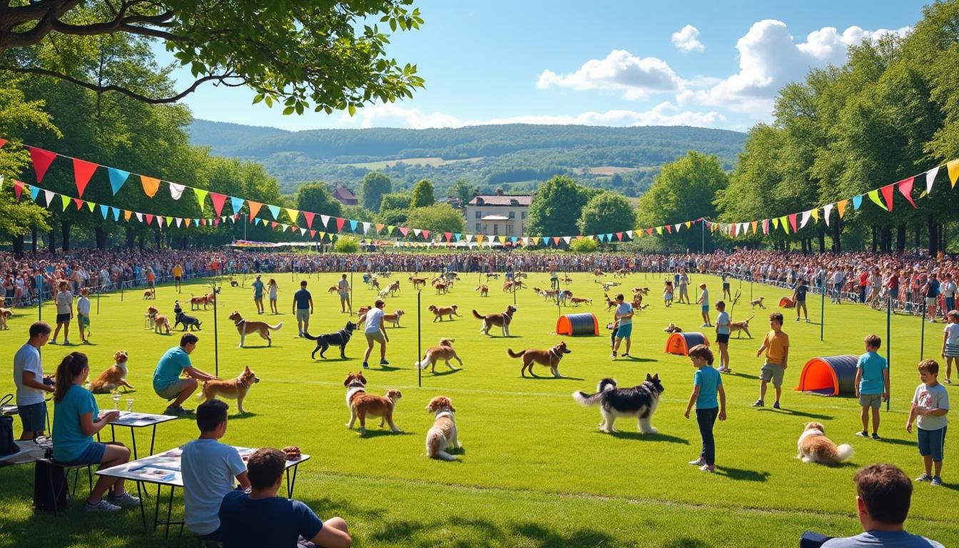 participez à un week-end sportif inoubliable à saint-maixant ! le club d'éducation canine organise des animations et démonstrations pour tous les passionnés de chiens. ambiance conviviale garantie sur les terrains tout au long de la célébration.