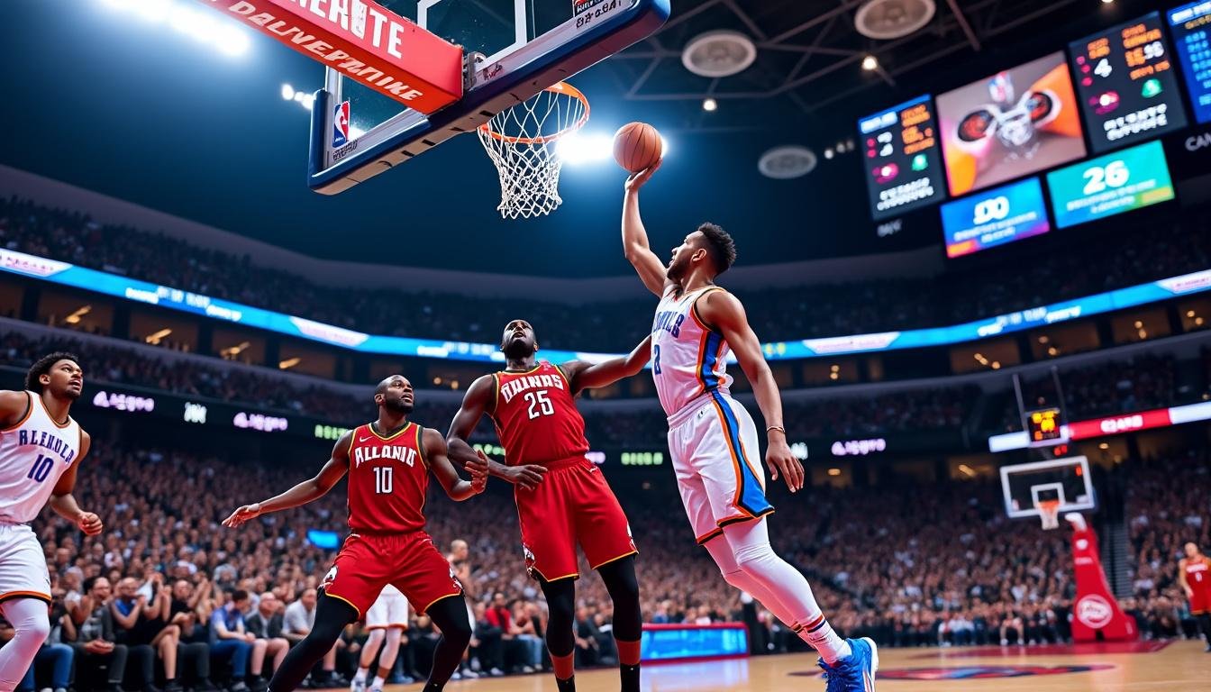découvrez le résumé du match nba où oklahoma a dominé atlanta lors de la saison régulière. analyse du score, performances des joueurs et moments forts de la rencontre.