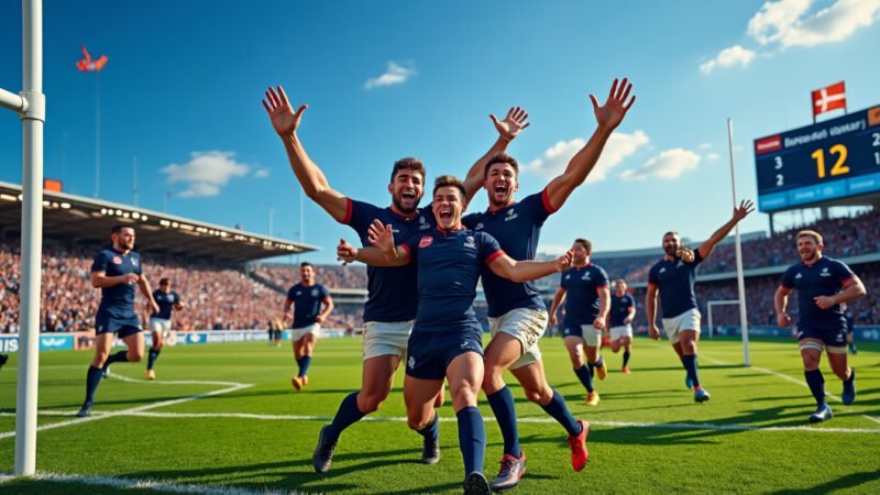 Rugby : Le XV du Corsaire triomphe sur son terrain contre Barbezieux Jonzac en Fédérale 1