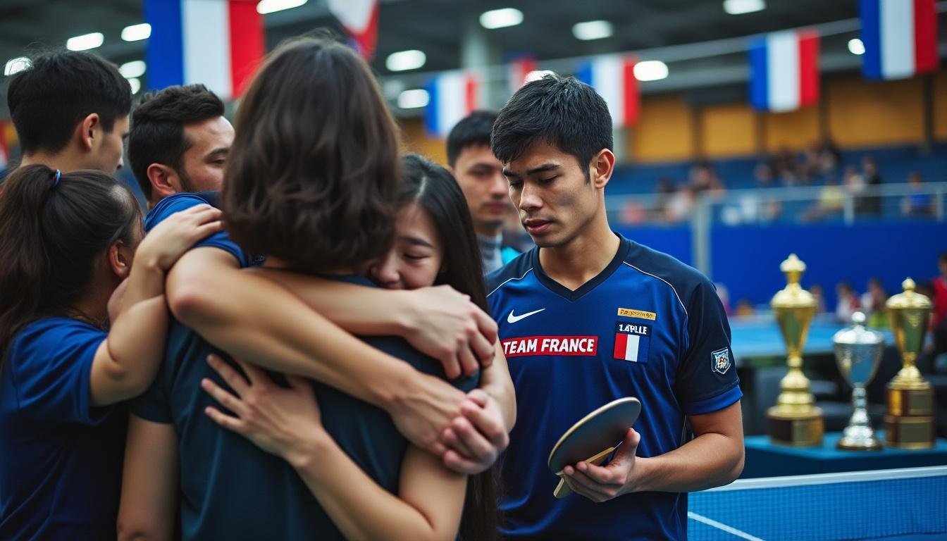 découvrez l'histoire touchante d'un joueur de tennis de table adapté qui s'apprête à disputer sa dernière compétition avec l'équipe de france, entre émotions et souvenirs inoubliables.