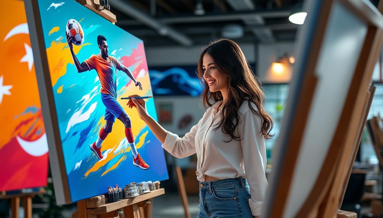 découvrez comment une artiste turque révolutionne la vision du sport en utilisant l'intelligence artificielle, mêlant art et technologie pour transformer notre perception des disciplines sportives.