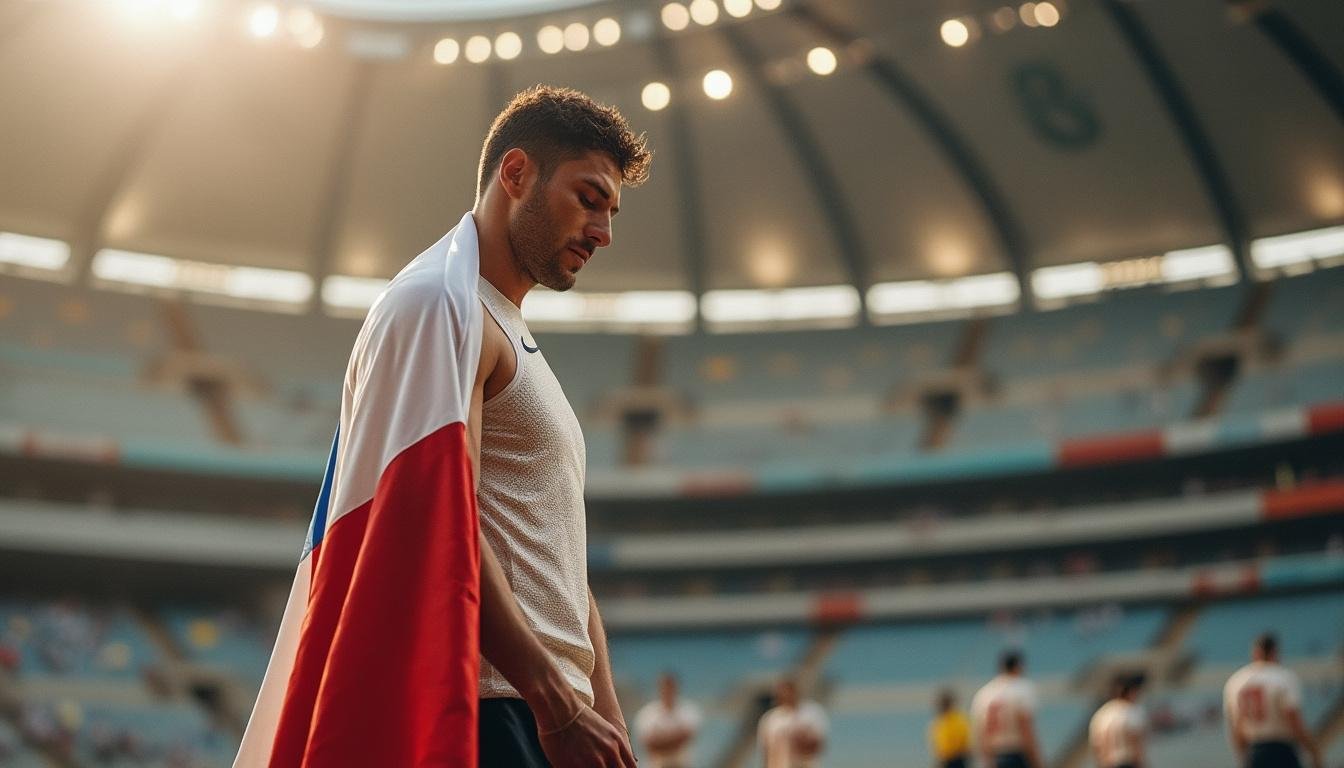 découvrez le témoignage poignant d'alexis hanquinquant, porte-drapeau du sport français, qui partage sa tristesse et ses réflexions après les jeux, suite au départ de nombreux coéquipiers. une vidéo exclusive issue de demain le sport.