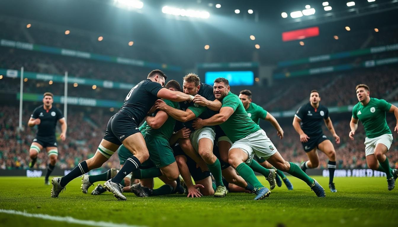 Match de rugby Irlande – Nouvelle-Zélande : horaires et chaînes de diffusion en direct