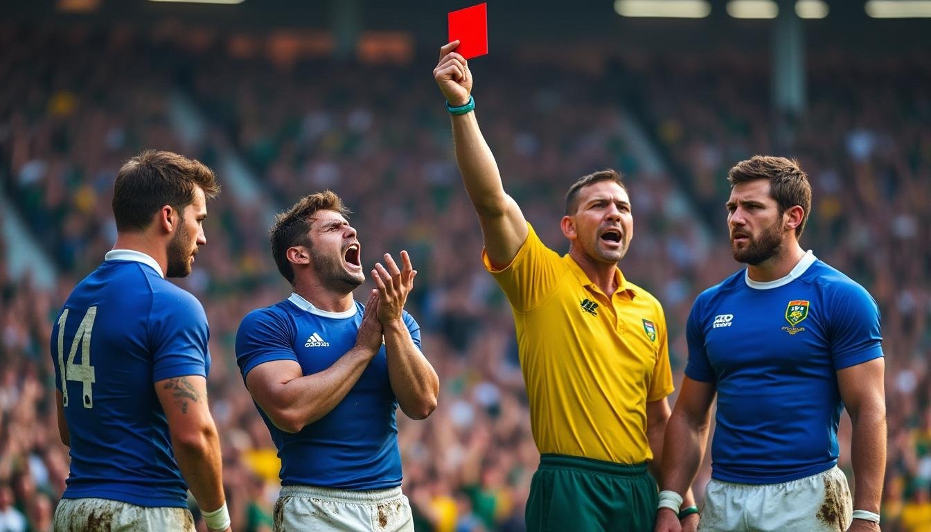 découvrez l'incident du carton rouge controversé lors du match france-afrique du sud qui suscite un vif débat et met en danger l'esprit même de notre sport.