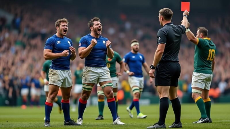 « Notre sport est en péril » : la controverse du carton rouge lors de France-Afrique du Sud enflamme les débats