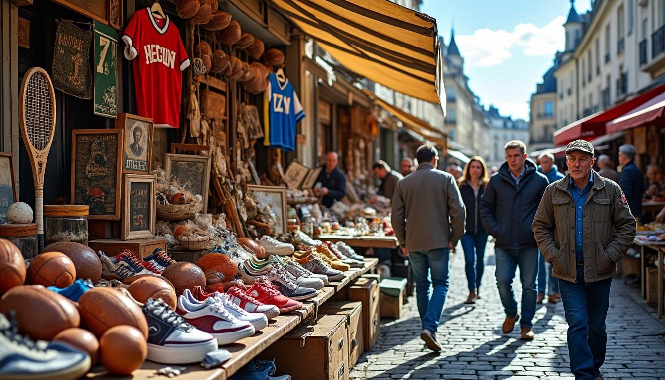 découvrez à paris une brocante unique dédiée au sport, où vous trouverez des trésors vintage authentiques qui raviront les passionnés et collectionneurs.