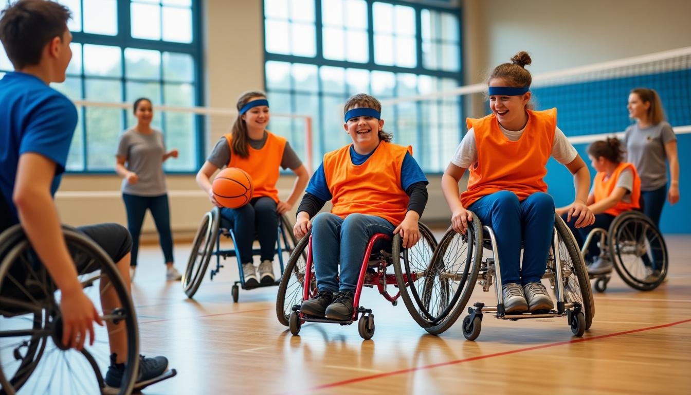 au collège giono d'orange, l'opération 'sois sport' sensibilise les élèves au handicap à travers des activités sportives inclusives et éducatives.