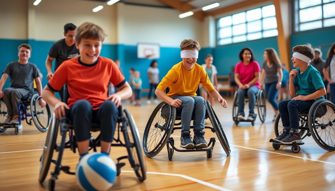 au collège giono d'orange, l'opération 'sois sport' sensibilise les élèves au handicap à travers des activités sportives inclusives et éducatives.