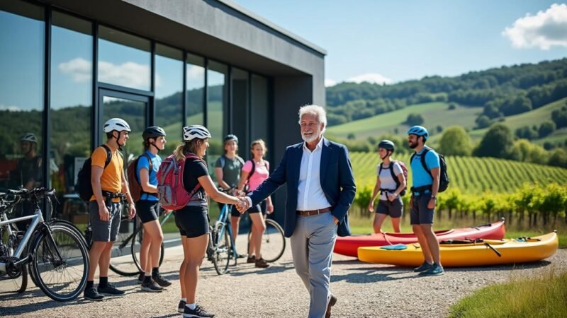 En Dordogne, Thomas Boussard inaugure Territoire Sport, l’agence de voyages dédiée aux amateurs de sensations sportives