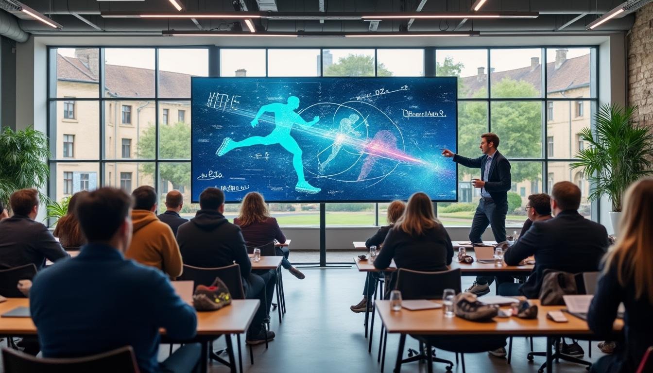 découvrez à morlaix une conférence captivante qui explore comment les mathématiques, la physique et le sport peuvent aider à améliorer la vitesse de course.