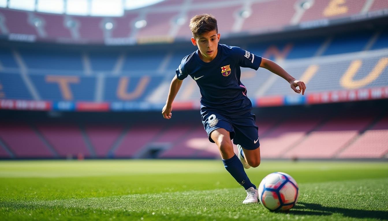 découvrez l'intérêt croissant du barça pour un jeune prodige de 17 ans, une future star prometteuse qui attire déjà tous les regards.