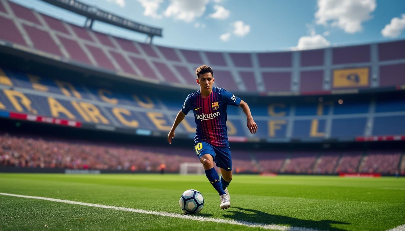 découvrez le jeune prodige de 17 ans qui fait sensation au barça et suscite l'intérêt des recruteurs. suivez son parcours prometteur et ses performances impressionnantes.