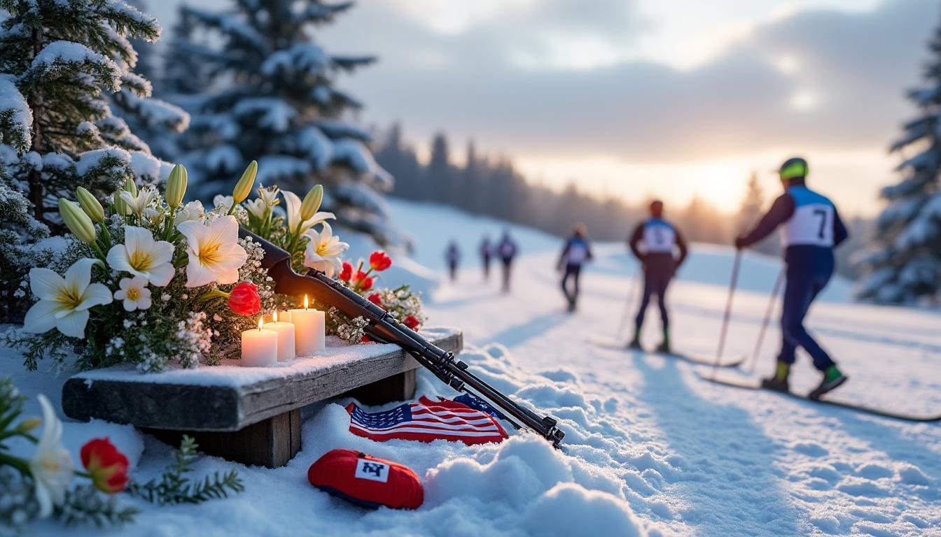 découvrez l'hommage émouvant rendu à bakken lors d'une cérémonie spéciale en marge d'une compétition de biathlon, célébrant sa carrière et son impact.