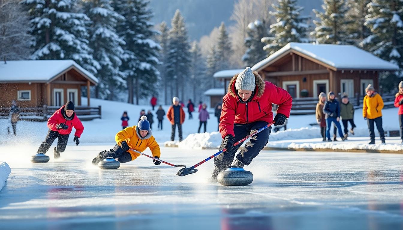 L&rsquo;Eisstok : ce sport glacé aux racines nordiques qui fait sensation à Caumont